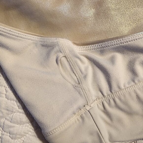 ZYIA Active Unicorn Luxe Bra Size S White Opalescent Shimmer GUC - Picture 8 of 11